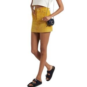 New Women’s RE/DONE 70s Cotton-Corduroy Mini Skirt Size 27